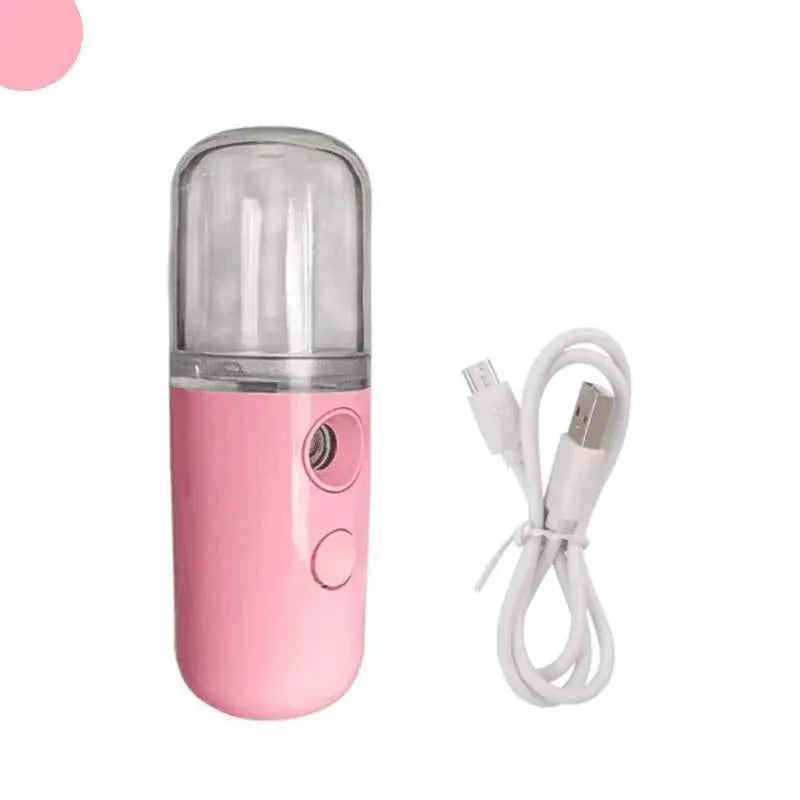 Rechargeable Nano Mist Sprayer | Portable Facial Steamer | USB Powered Skin Care