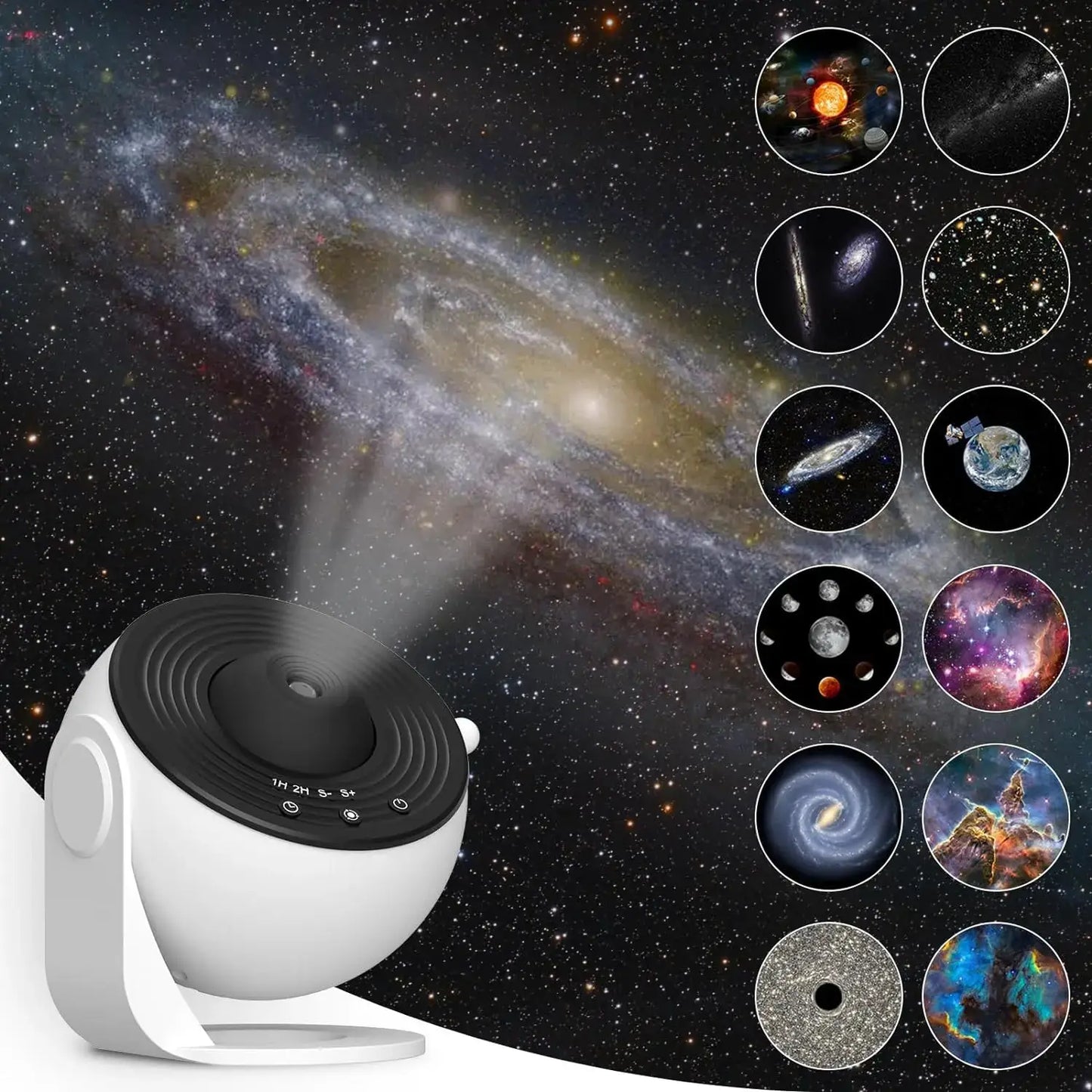 Projector Night Light | 4K HD Galaxy Starry Sky Projection | 360 Degree Rotation