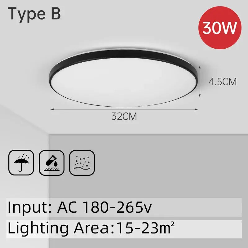 Led Ceiling Light Bathroom Lights Room Chandelier kitchen Panel Fixtures Luminair Hanging For Home Aisle Lighting Ceiling Lamp from PriceLows™