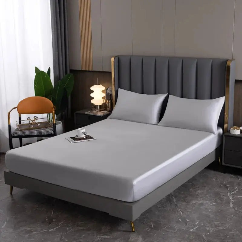 Natural Mulberry Silk Bed Fitted Sheet Deep 25CM Real Silk Mattress Cover Customized Size Luxury High-End Bedding Sheets from PriceLows™