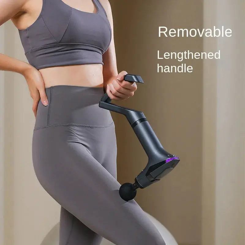 Massage Gun | Extended Long Handle | Rechargeable Battery | Quad Tips
