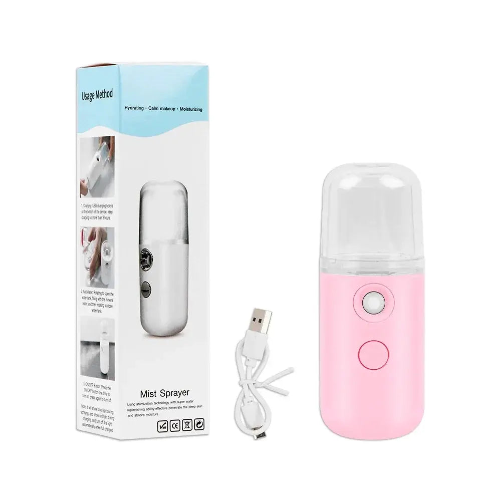 Nano Facial Steamer | Portable Hydrating Mist | Mini Face Sprayer