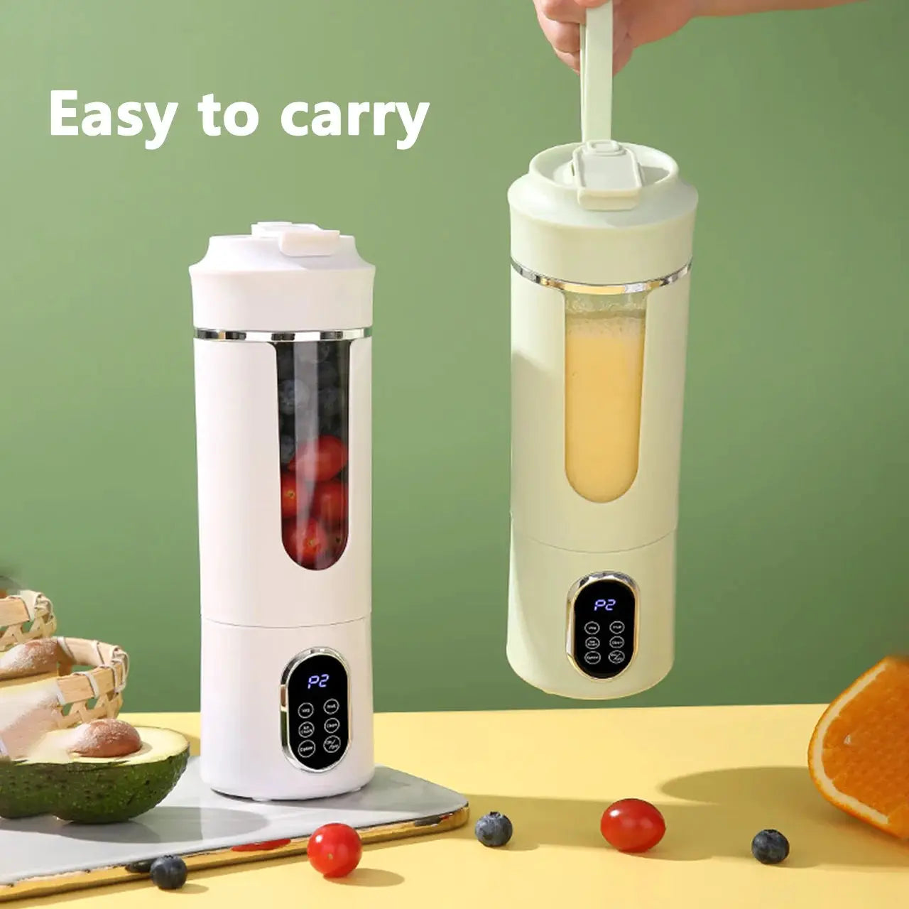 New 530ml Portable Juicer Wireless USB Charging Crushed Ice Electric Juicing 12 Blade 4 Gears 7.4V Mini Fresh Juice Blender from PriceLows™