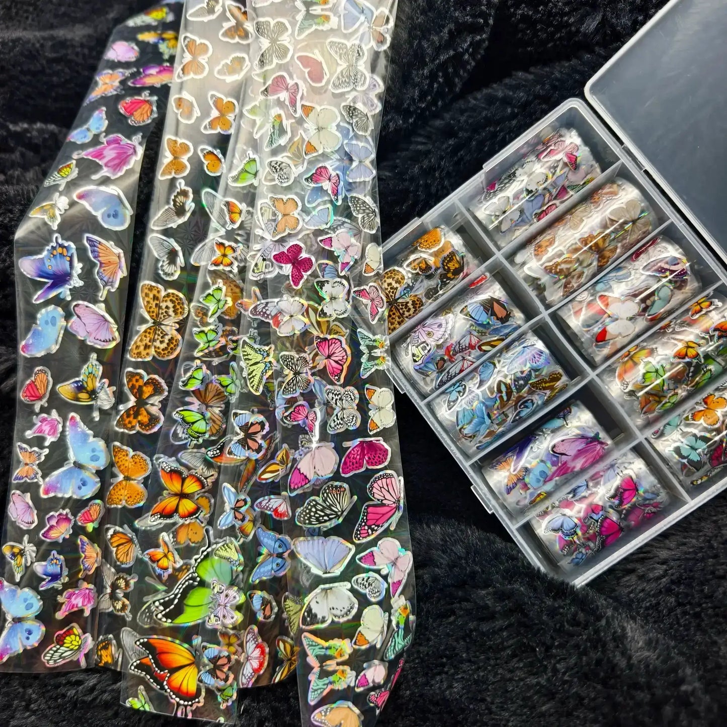 10Rolls Halloween Flower Plaid Angel Marble Bow Nail Foils Transfer Paper Nail Art Stickers Decal Nails Decoration from PriceLows™