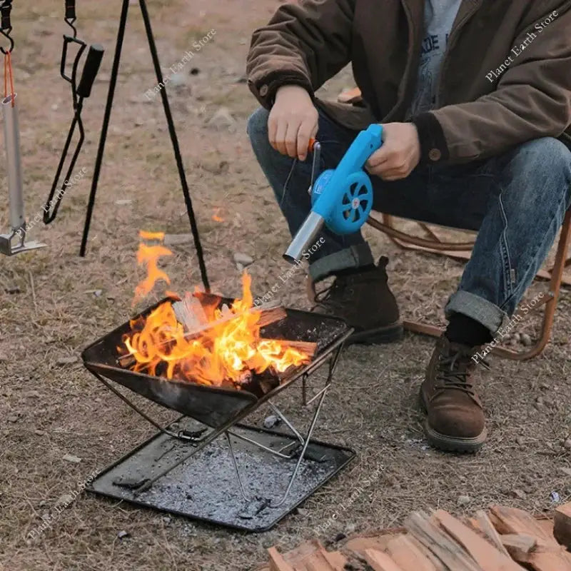 Hand Cranked BBQ Air Blower | Portable | BBQ Grill Accessory | One Size