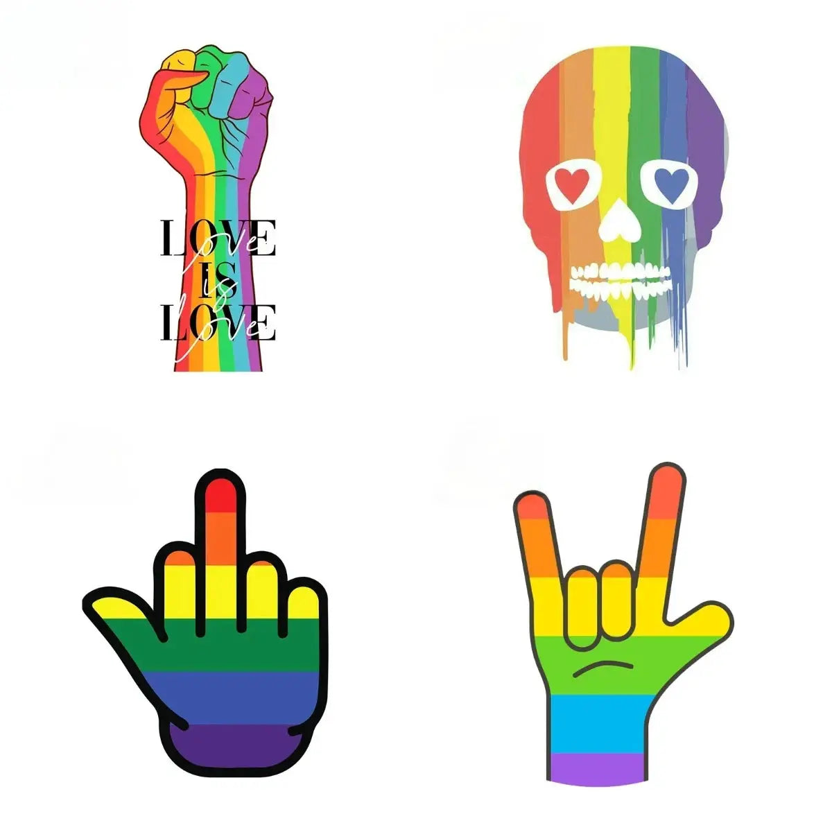 Pride Car Stickers Vinyl Decals Waterproof Scratch Resistant for Vehicles & Motorcycles - LGBTQ+ Friendly Vehicle Graphics from PriceLows™