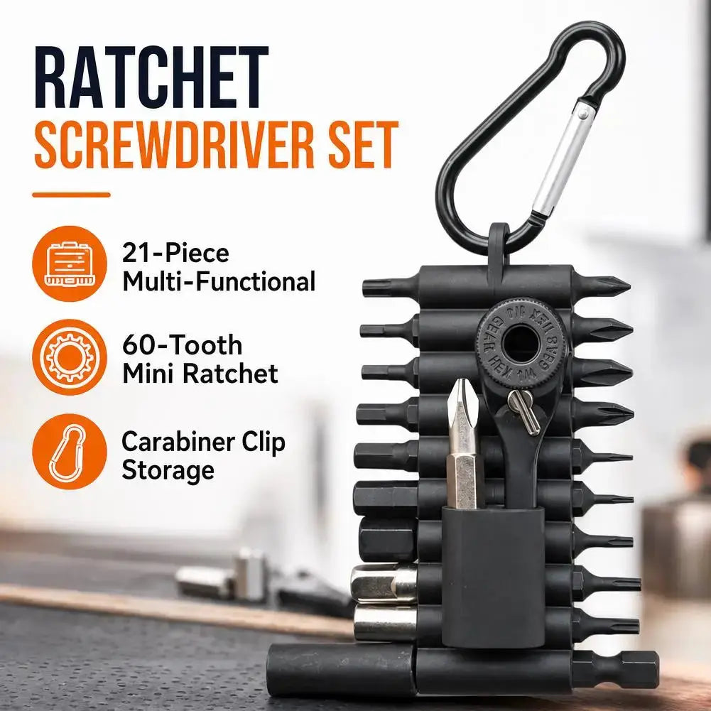 Mini Ratchet Wrench Set 22 in 1 Multifunctional Screwdriver Kit Small Ratcheting Screwdriver Combination Set for Car Electronics from PriceLows™