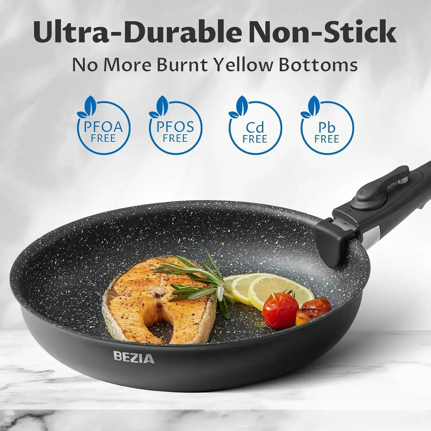 10-Piece Nonstick Pots and Pans Set, Removable Handles, Induction Compatible, Stackable, Dishwasher & Oven Safe from PriceLows™