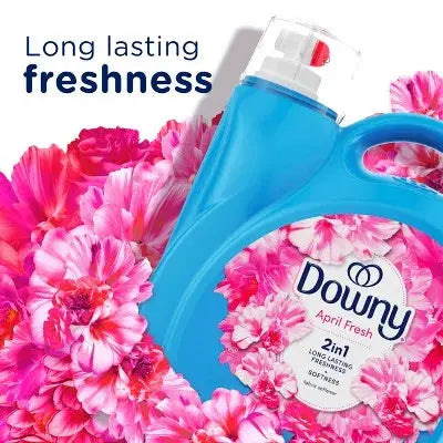 Liquid Fabric Softener | HE Compatible | April Fresh Scent | 44 Fl Oz