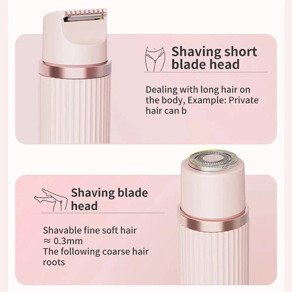 Women Epilator Shaver | 2 In 1 Cordless | Rechargeable Body Trimmer