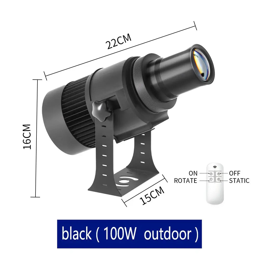 LED Gobo Projector | HD Custom Logo | IP67 Waterproof | Aluminum Housing