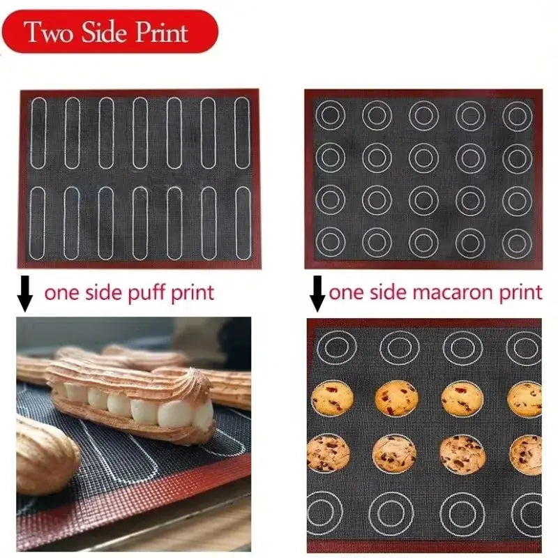 Baking Mat | Reusable Perforated Silicone | Airflow Mesh Oven Safe | One Size