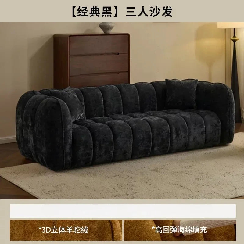 Sofa | Velvet Fabric | L Shaped Sectional | Single Double Triple