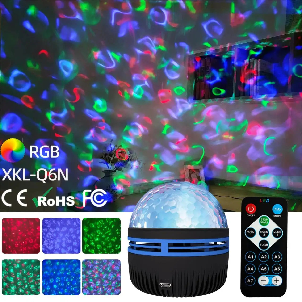 Galaxy Projector | 5V USB Powered | 360 Rotation Remote | 10 cm Length