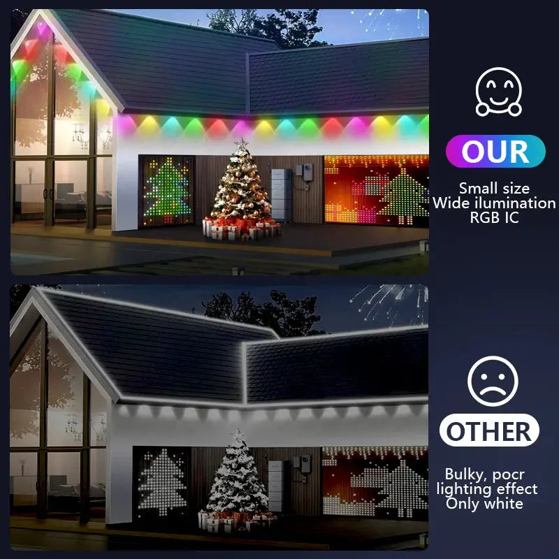 150ft 100ft 50ft Permanent Outdoor Lights Smart RGBIC Outdoor Lights with 75 Scene Modes String Lights with 90 LEDs for Garden from PriceLows™