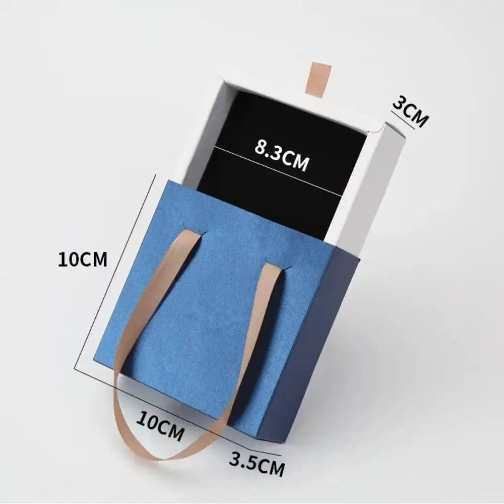 1PC Thick Kraft Paper Drawer Jewelry Box Portable Ring Necklace Bracelet Earrings Gift Display Case Packaging Boxes Cardboard from PriceLows™