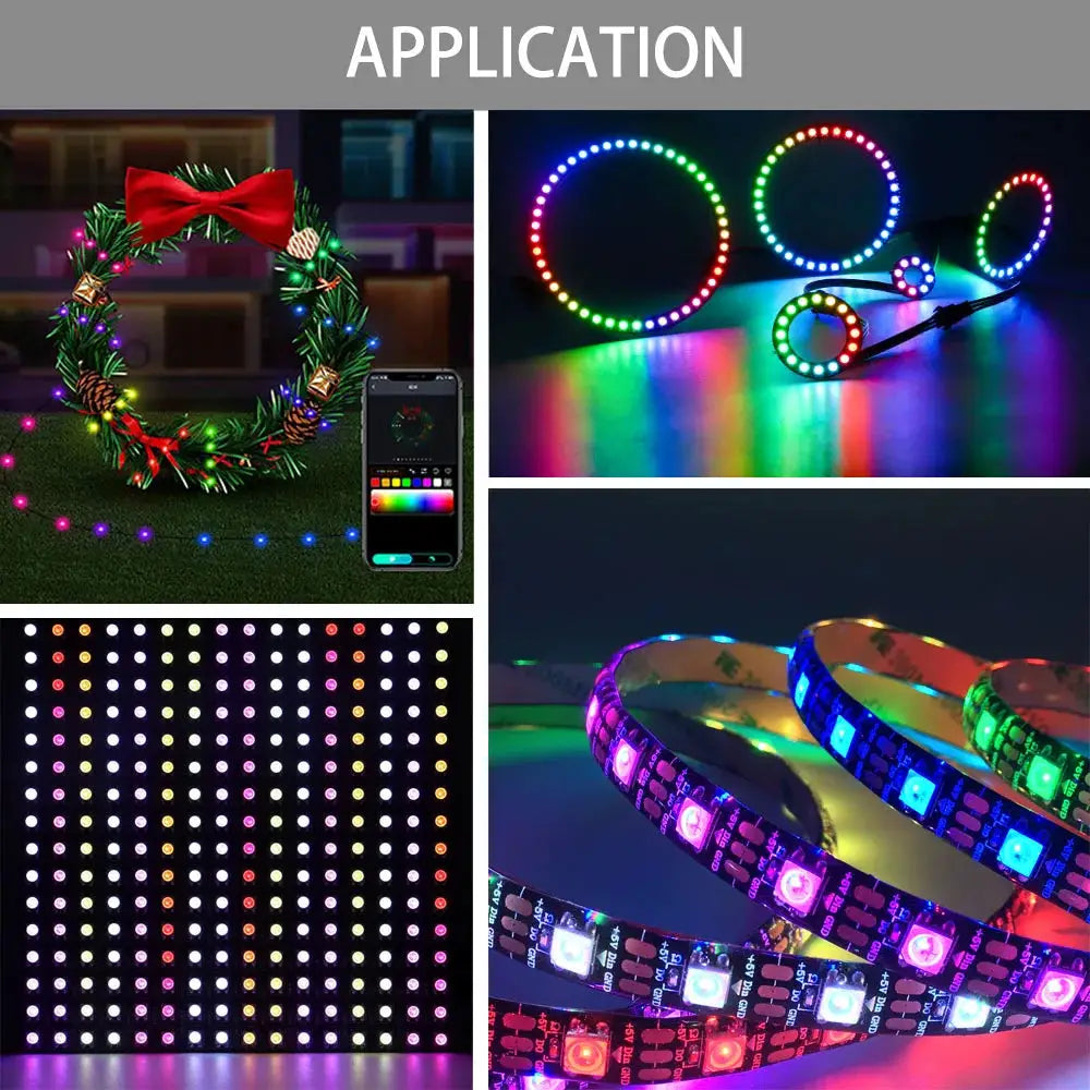 Mini WS2812B WS2811 LED Pixels Strip Light Controller 3Keys DC USB SP621E Music Bluetooth APP Control DC5V-24V from PriceLows™