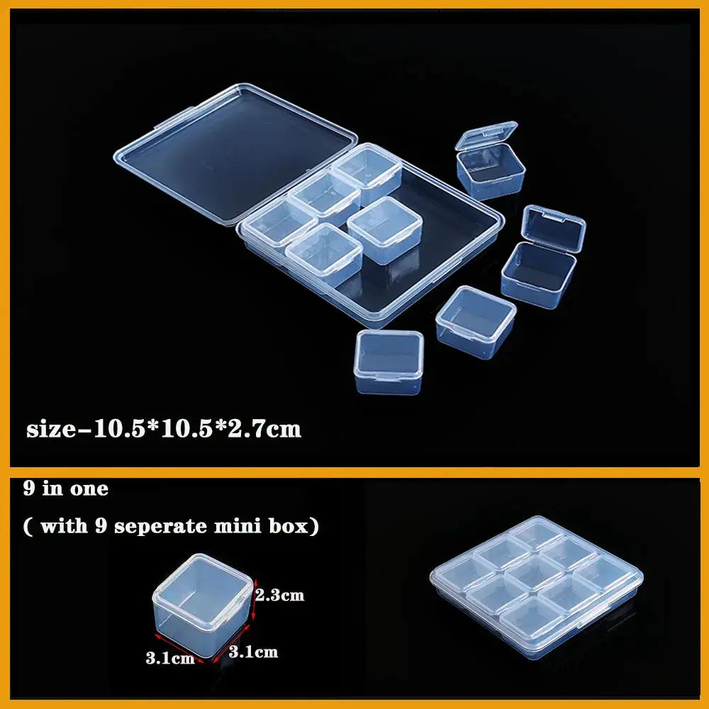 Transparent Plastic box Screw Compartment Box Jewelry Earring Display Case Container Clear Terminal Organizer Tool Storage boxes from PriceLows™