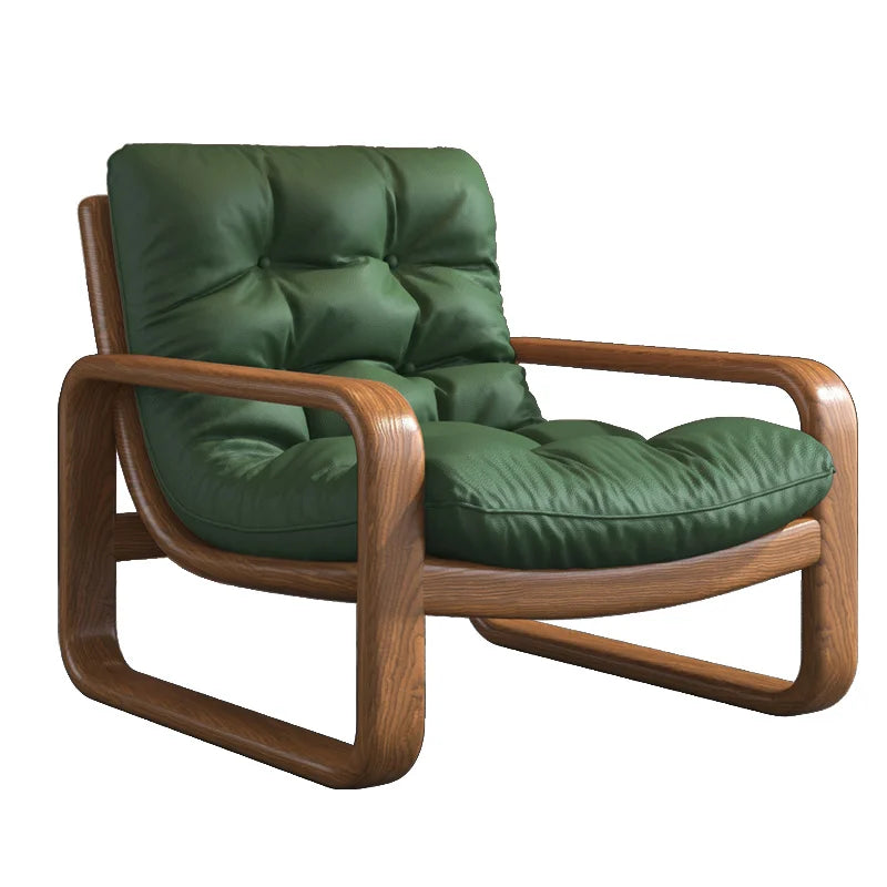 Living Room Sofa | Leather Upholstery | Modern Nordic Style | Single Unit