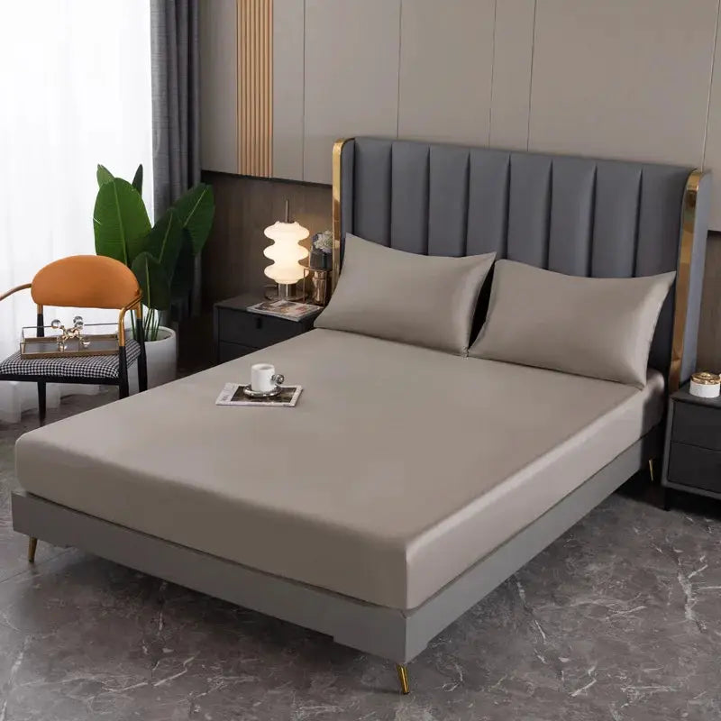 Natural Mulberry Silk Bed Fitted Sheet Deep 25CM Real Silk Mattress Cover Customized Size Luxury High-End Bedding Sheets from PriceLows™