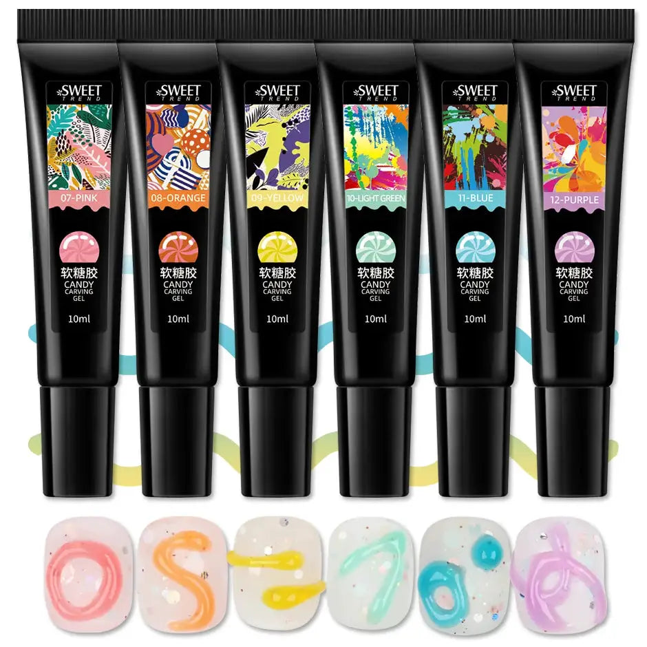 5/6pcs Fluorescent Stamping Plates Gel Nail Polish Manicure Set Hybrid Lacquer Gel For Nails Art Template Printing Accessories from PriceLows™