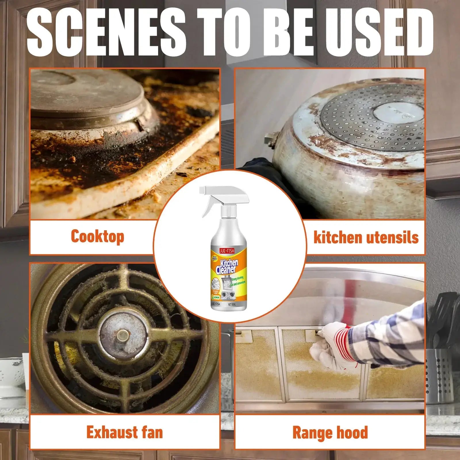 Oil Cleaner Bubble Spray Remover Grease Foam Multipurpose Dirt Oil Cleaning Kitchen Grills Foam Washing Kitchenware Degreaser from PriceLows™