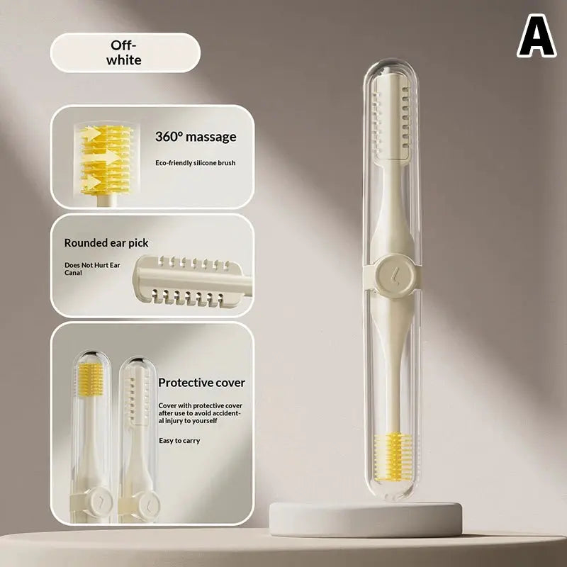 1pcs Double-Ended Nose Silicone Brush Manual Nose Hair Trimmer Portable Hair Scraper Shaving Nose Hair Neus Trimmer Men Ear Pick from PriceLows™