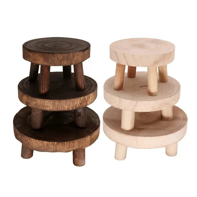 1 PCS Durable Plant Stand Shelf Creative Wooden Stool High Quality Succulent Pot Holder For Living Room from PriceLows™