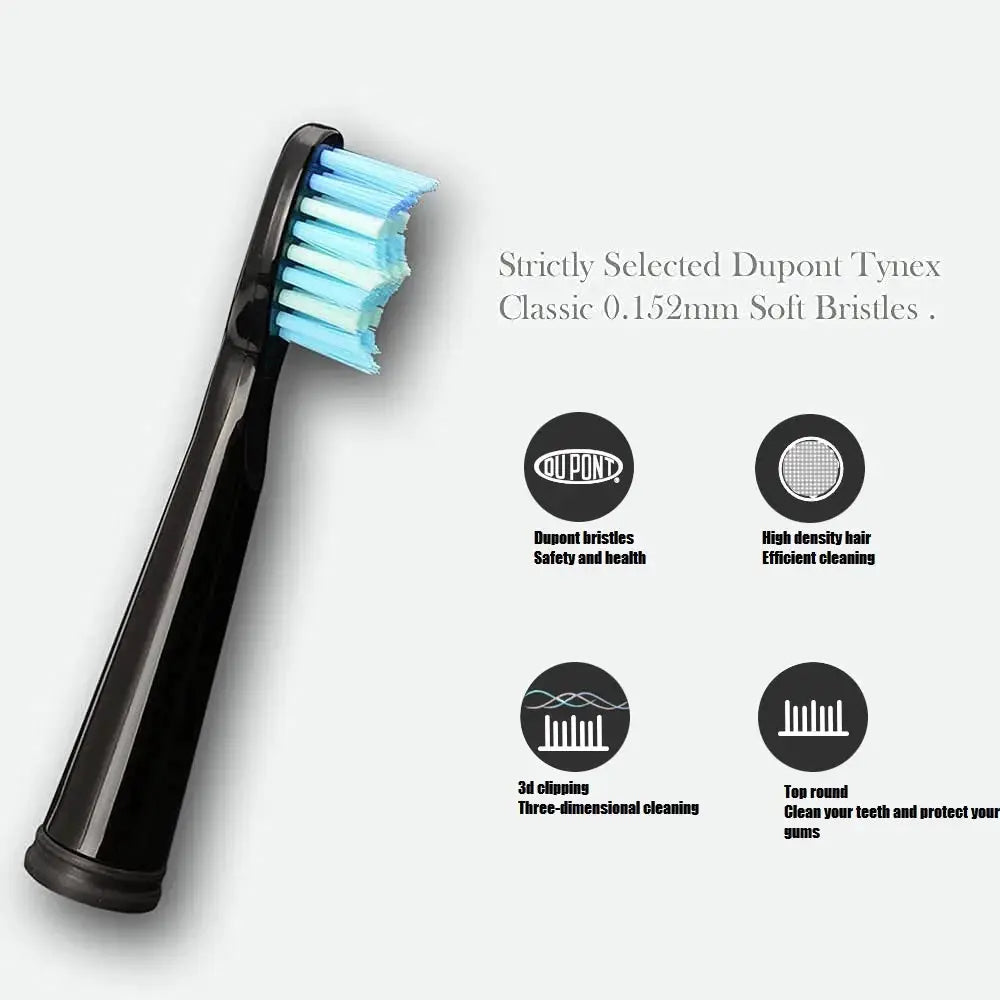 10 Pcs Replacement Brush Heads For Seago/Fairywill Electric Toothbrush Head Dupont Bristle Brush Refill Efficient Tooth Cleaning from PriceLows™