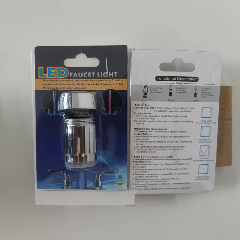 LED Faucet | Temperature Sensing | 7 Color Change LED | Universal Fit