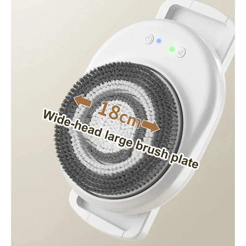 Movable Electric Shower Brush | Back Scrubbing Tool | Plastic Construction