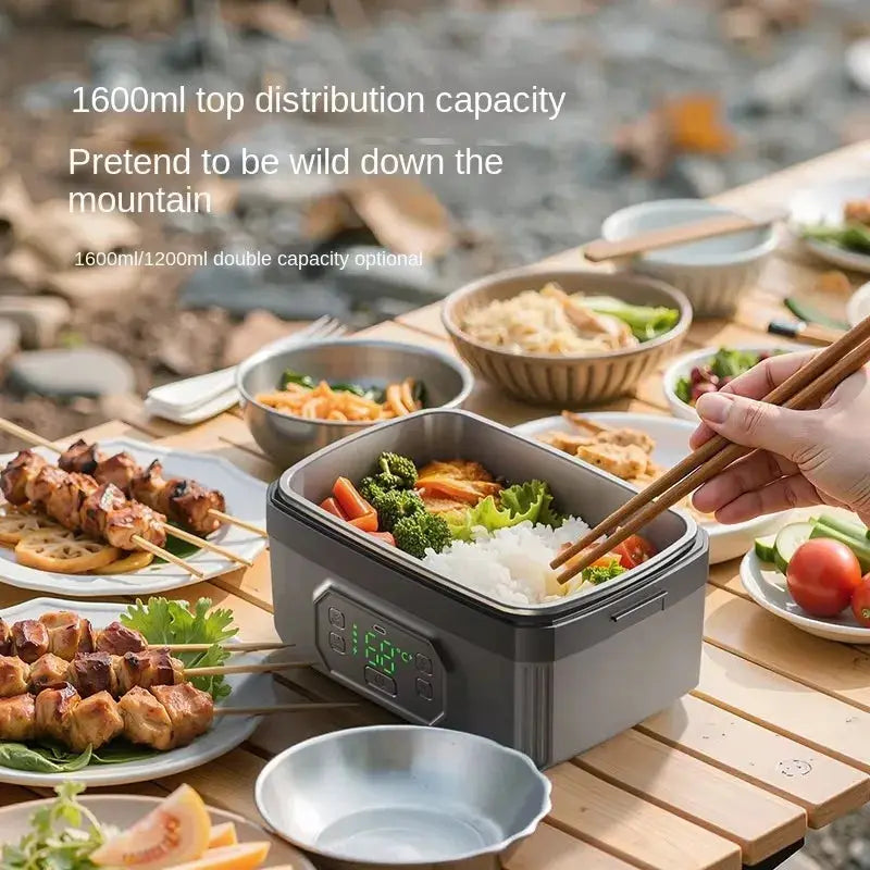 USB Rechargeable Portable Electric Lunch Box Large Capacity Wireless Heating Water- for Students Office Workers Household from PriceLows™