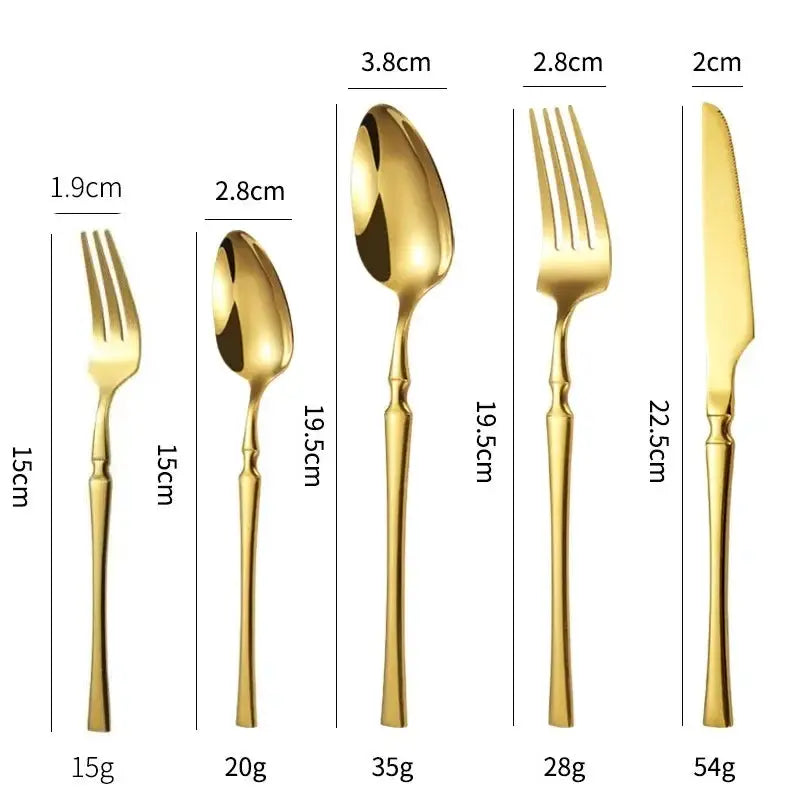 20/30/40Pcs Silver Cutlery Stainless Steel Dinnerware Set Fork Spoon Knife Dinner Set Kitchen Flatware Silverware Tableware Set from PriceLows™
