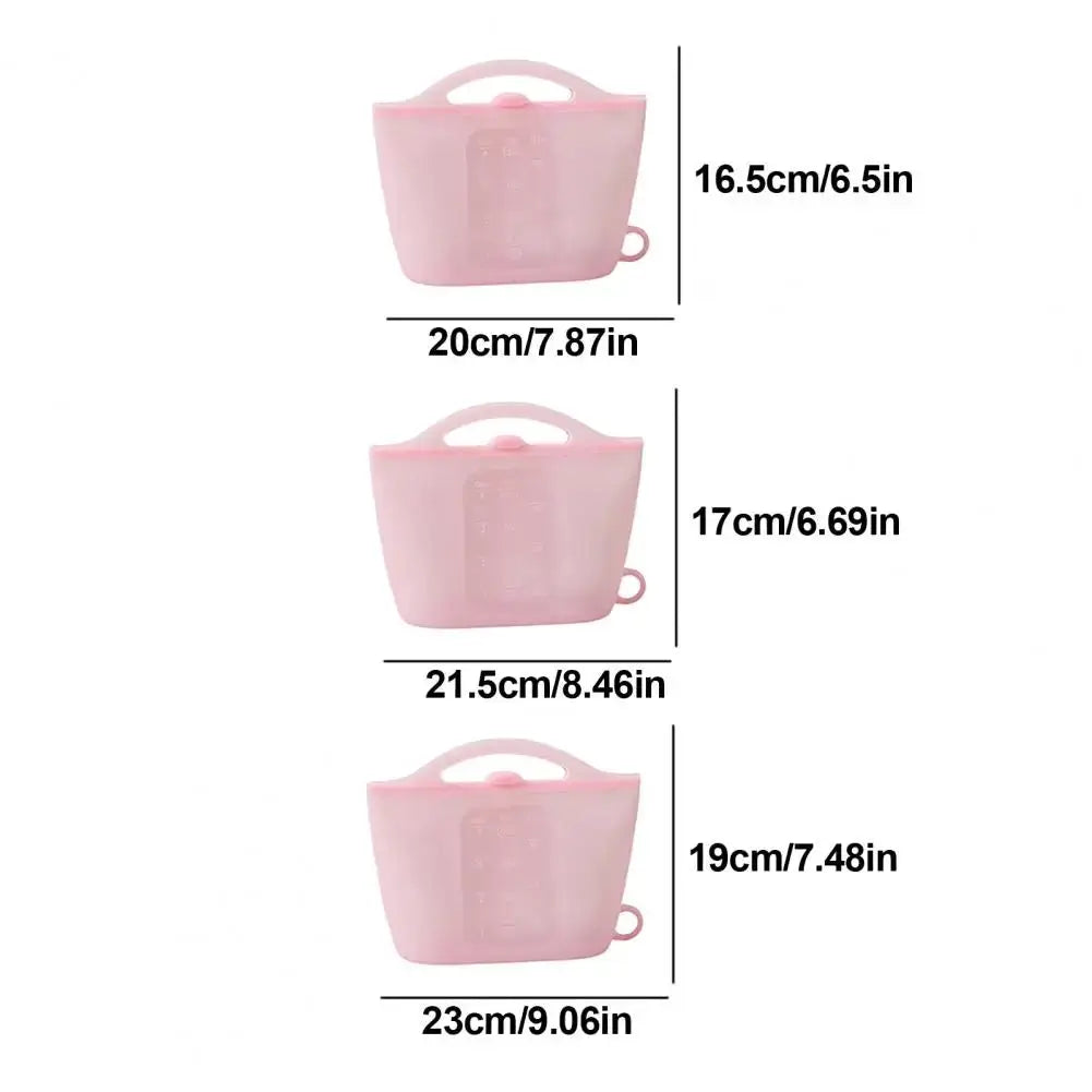 Silicone Storage Bag | Leak Proof | Self Standing | Assorted Sizes