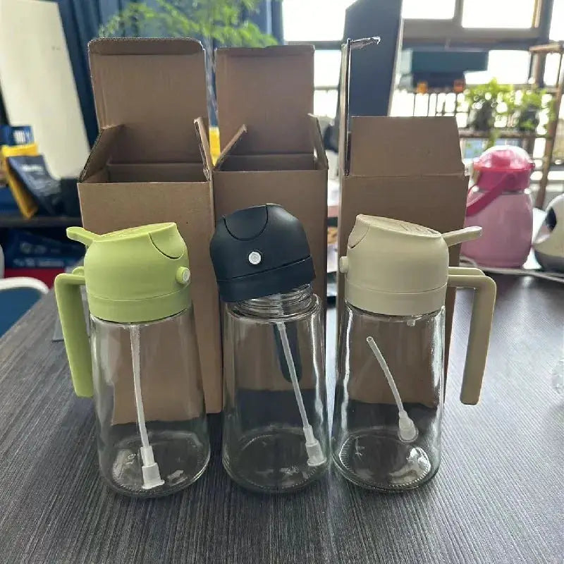 Oil Sprayer and Dispenser | Glass Bottle | BPA Free | 2 in 1