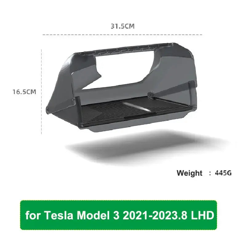 For Tesla Model Y Juniper 2026 Model 3 Highland 2025 Under-Screen Hidden Storage Box Behind Screen Center Console Organizer Case from PriceLows™