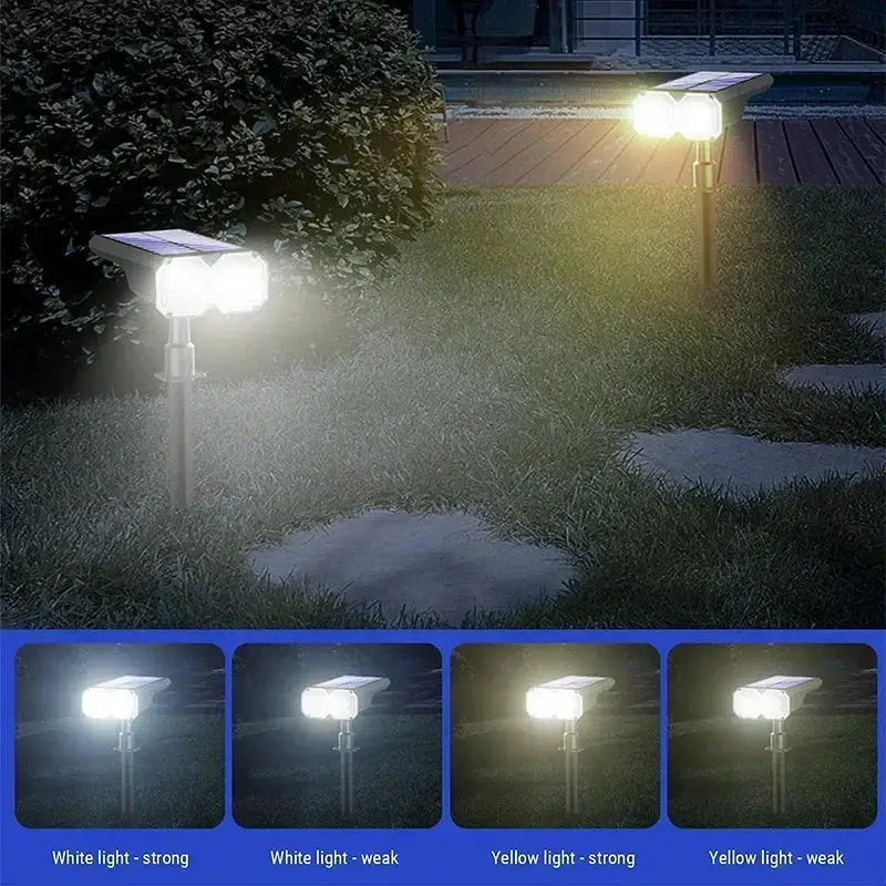 Solar Spotlight Outdoor IP65, Landscape Spotlights Compact Design Flood Light for Garden Yard Pathway House Tree Outside from PriceLows™
