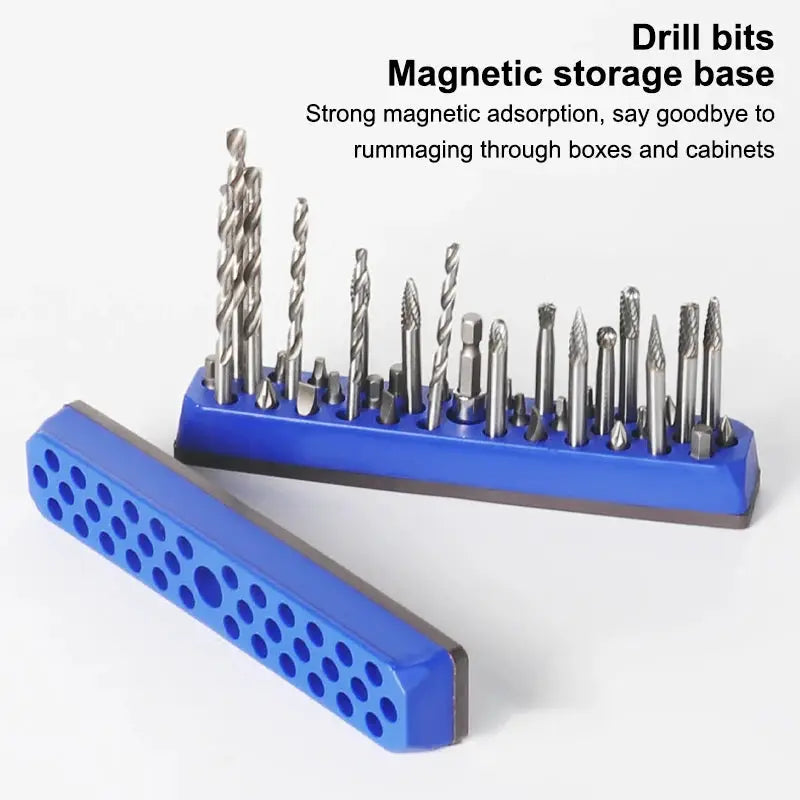43 Holes Magnetic Hex Bit Holder Organizer For 1/4inch Screwdriver Bit Storage Organizer Toolboxes Drill Bit Storage BoxHot from PriceLows™