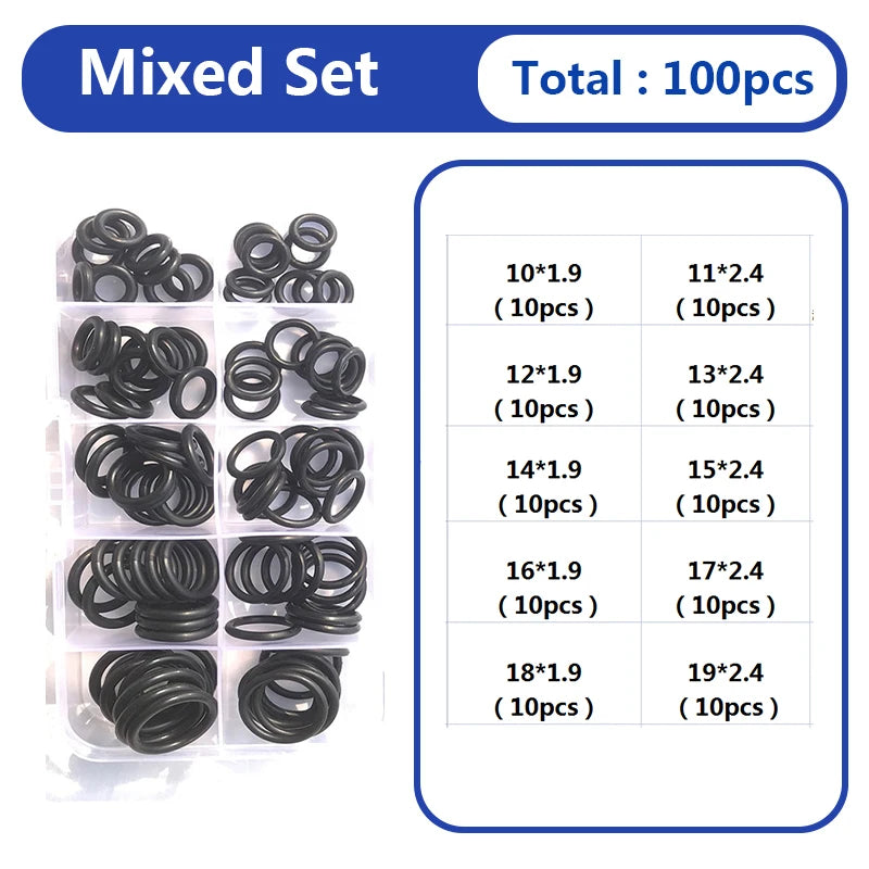 O Ring Oring Rubber Gaskets Seal Ring Nitrile Rubber waterproof High Pressure O-Ring NBR Sealing Elastic Band O Rubber Ring Set from PriceLows™
