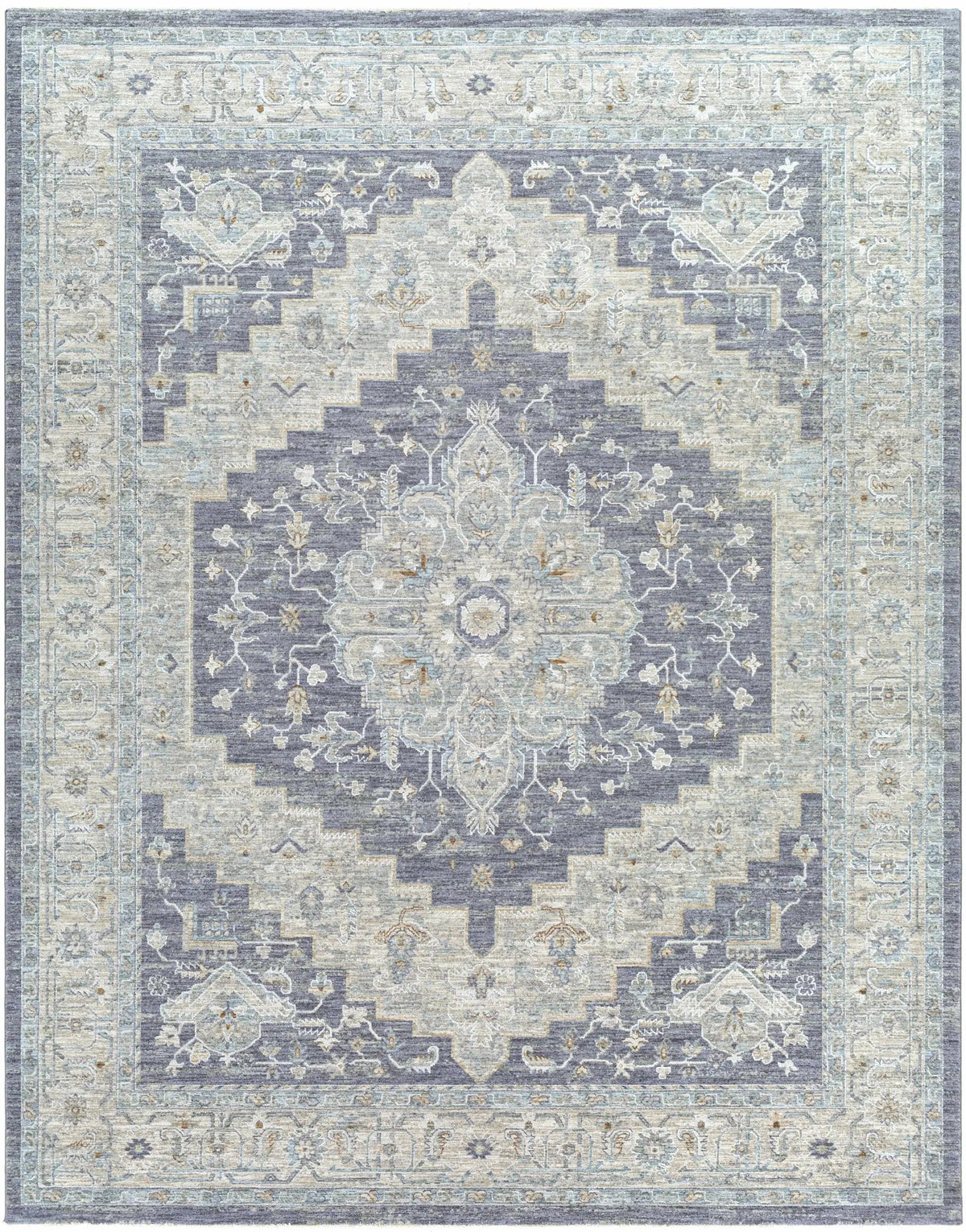 Sema Blue Medallion Rug from PriceLows™