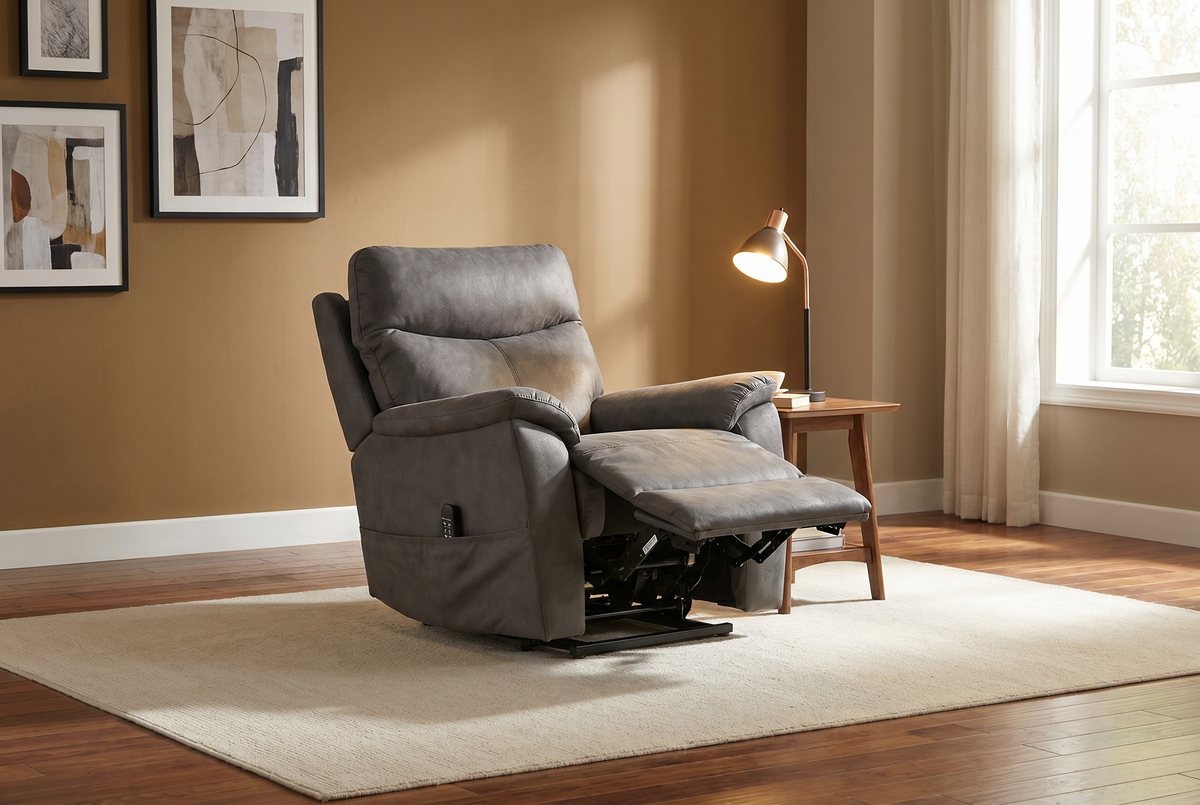 Power Lift Chair | Slate Grey | Heat And Massage | Single Seater