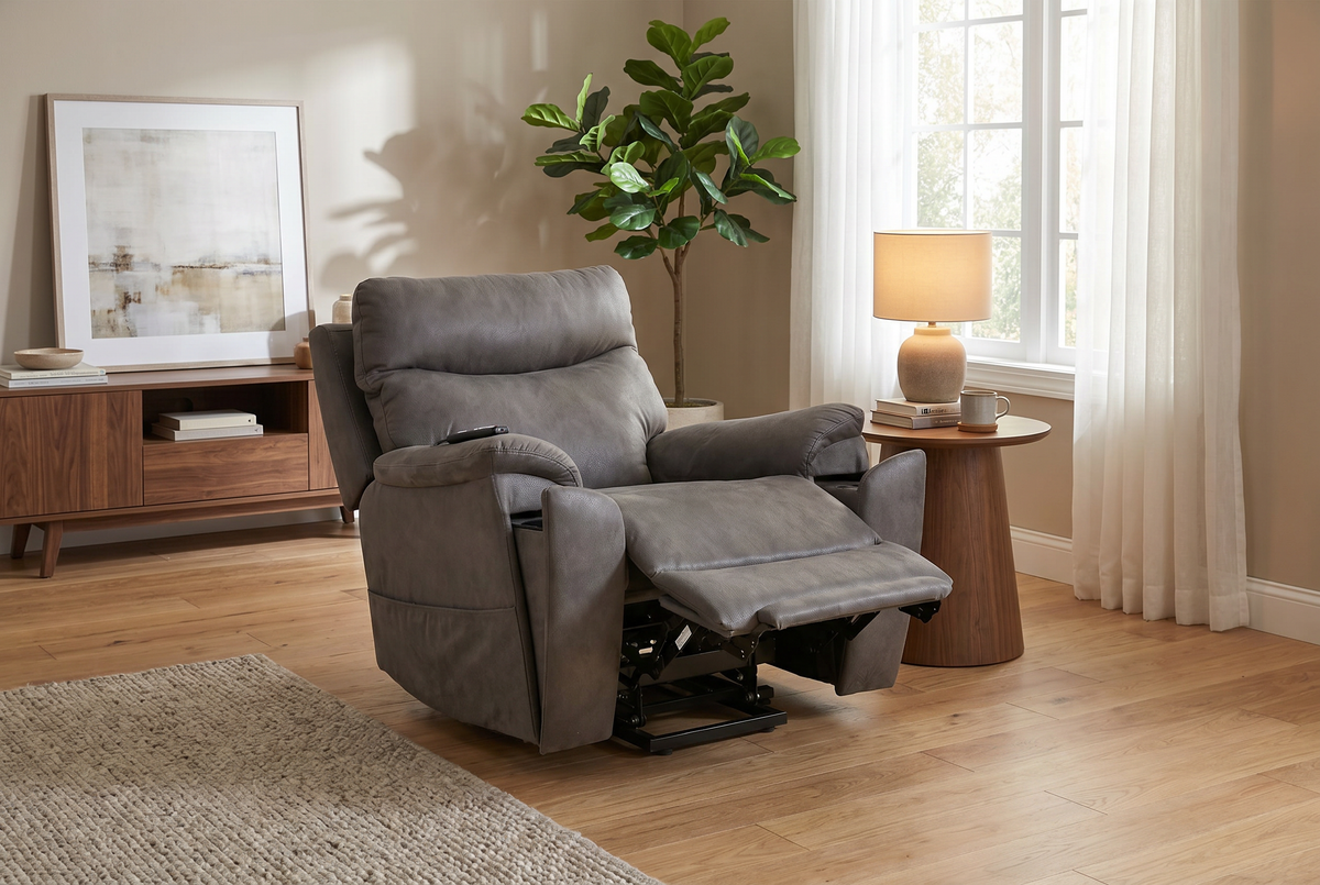 Power Lift Chair | Slate Grey | Heat And Massage | Single Seater