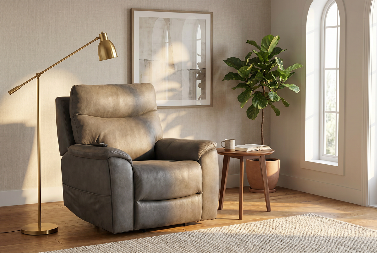 Power Lift Chair | Slate Grey | Heat And Massage | Single Seater
