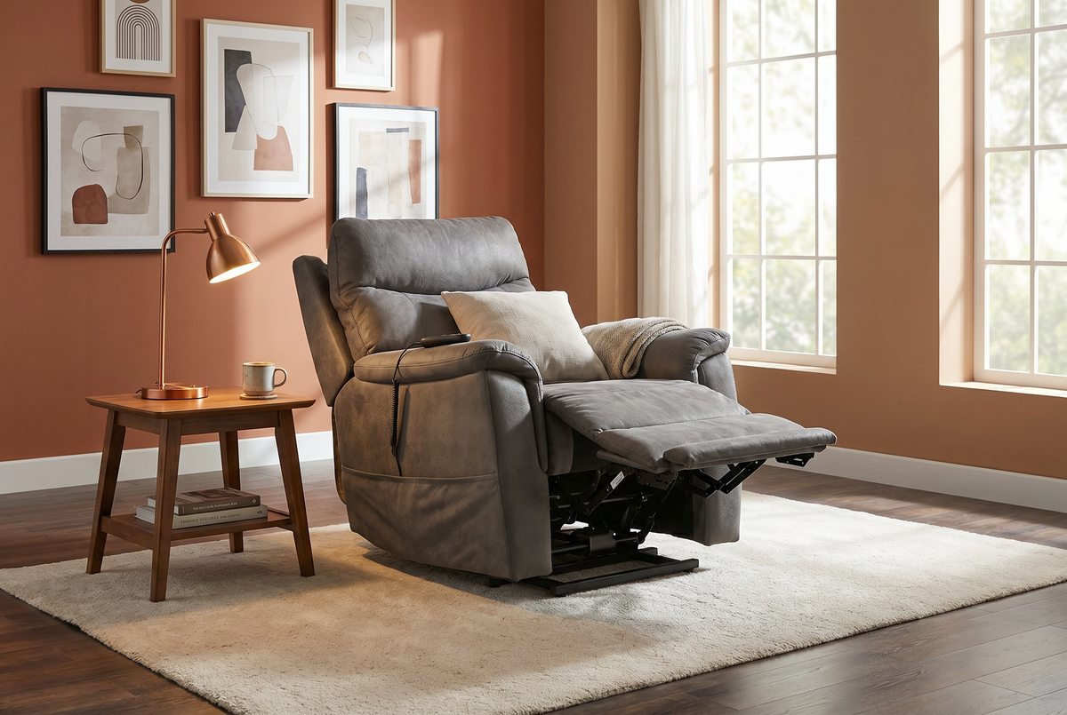Power Lift Chair | Slate Grey | Heat And Massage | Single Seater