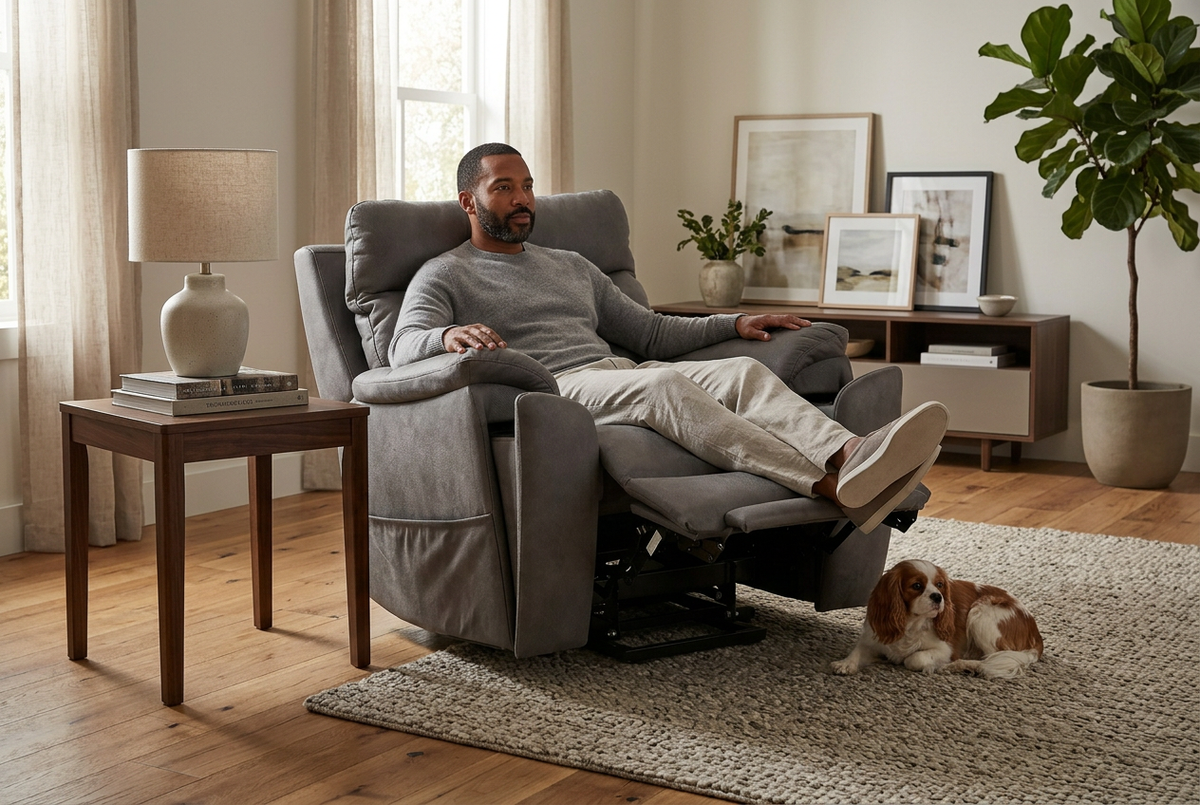 Power Lift Chair | Slate Grey | Heat And Massage | Single Seater