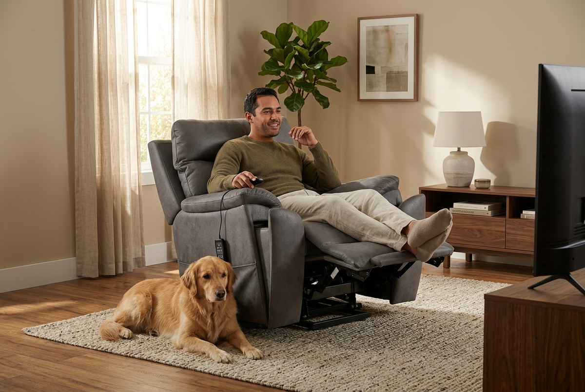 Power Lift Chair | Slate Grey | Heat And Massage | Single Seater