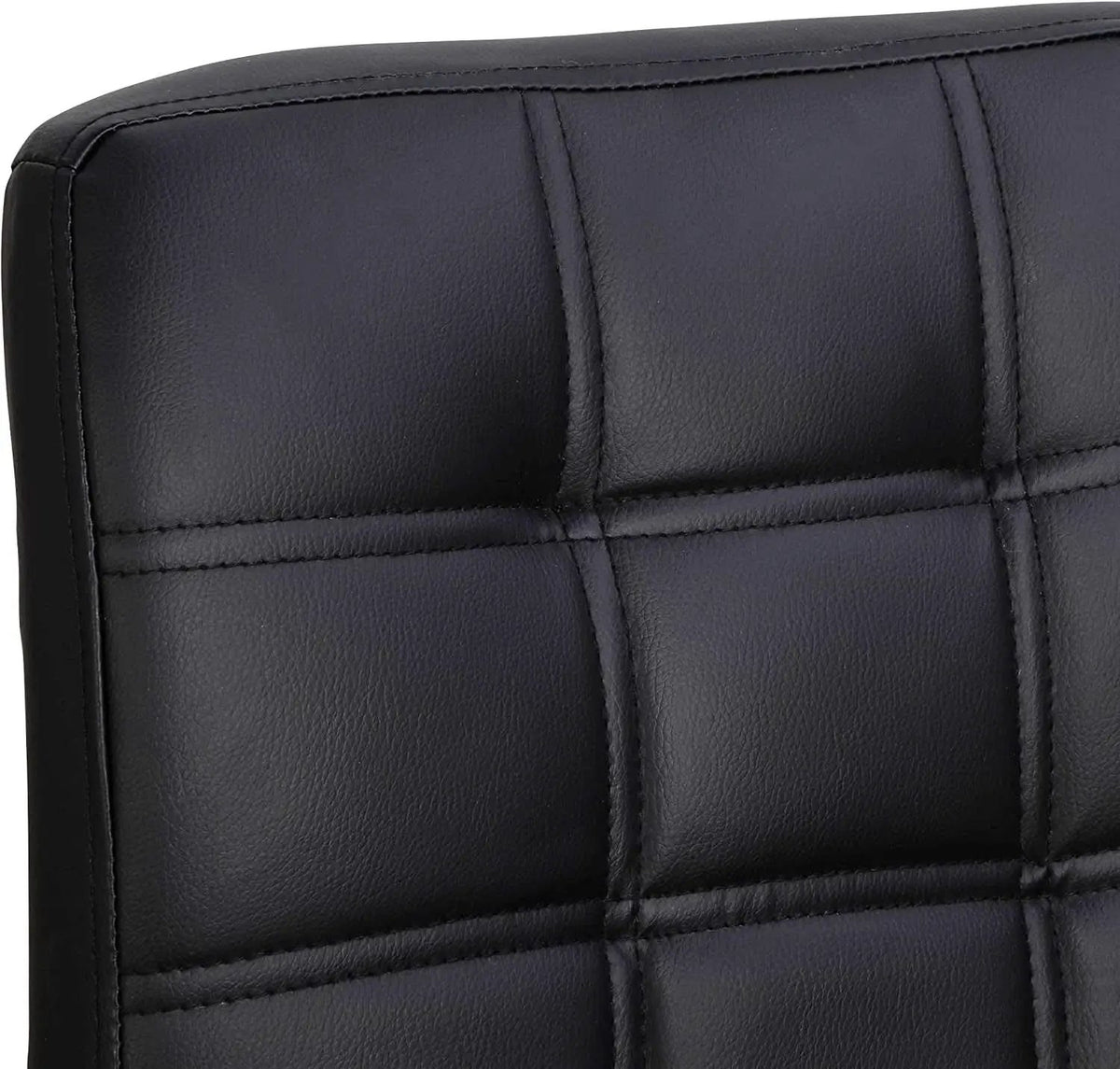 Set of 4 Adjustable Swivel PU Leather Bar Stools Modern from PriceLows™