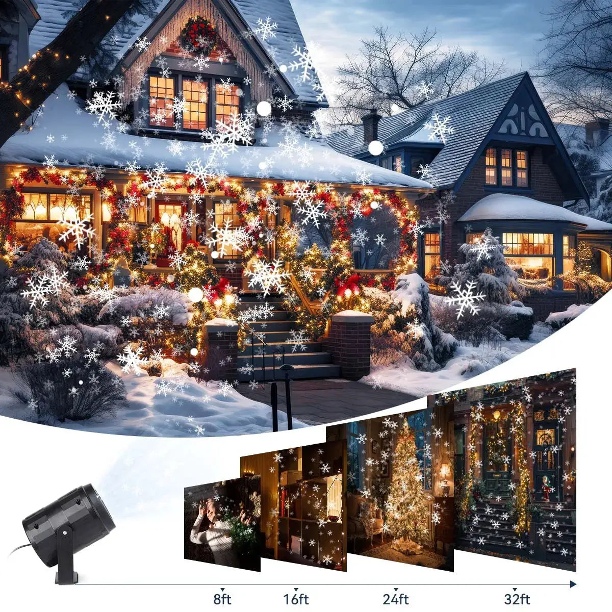 LED Projector Light | Outdoor Waterproof | Multi Patterns | Holiday Seasons