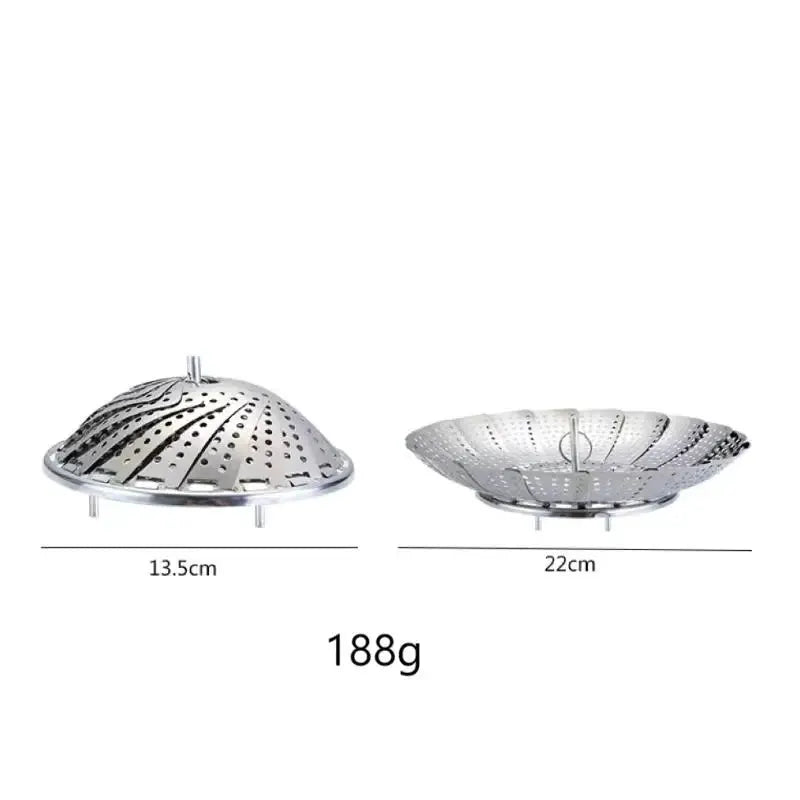Steamer Basket | Stainless Steel | Expandable To Fit Pots | Fits Pot Sizes