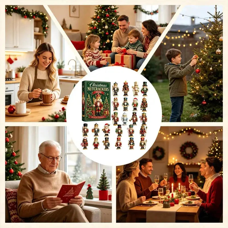 Christmas Countdown Nutcracker | 2D Flat Acrylic | 24 Day Advent